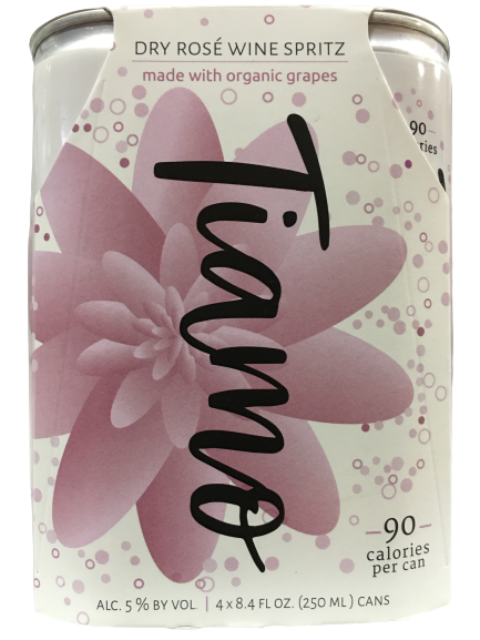 Tiamo Organic Dry Rosé Wine Spritz (4x250ml)