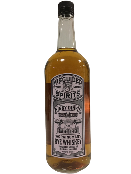 Misguided Spirits Hinky Dink's Workingman's Rye Whiskey (1L)
