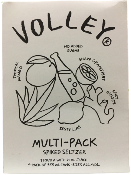 Volley Multi-Pack Spiked Seltzer (4x355ml)