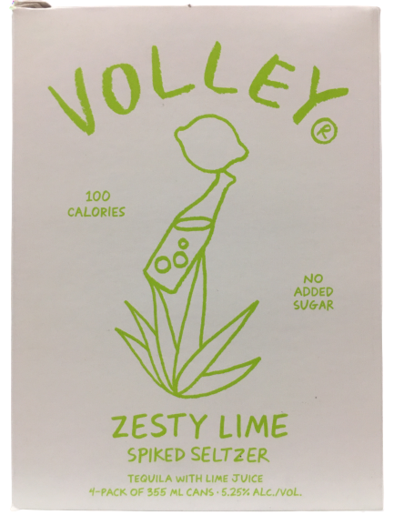 Volley Zesty Lime Spiked Seltzer (4x355ml)